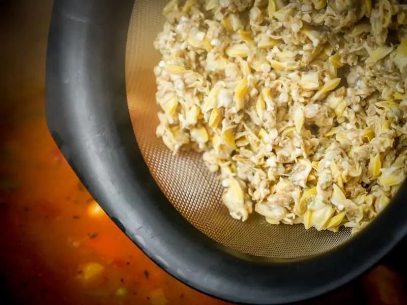 Adding clams