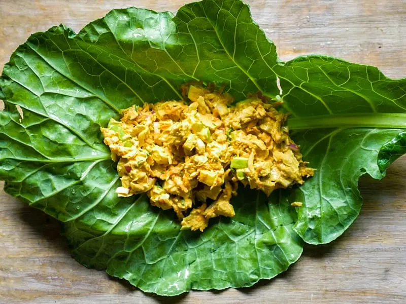 collard wrap filled