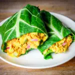 Curried Tuna Collard Wraps