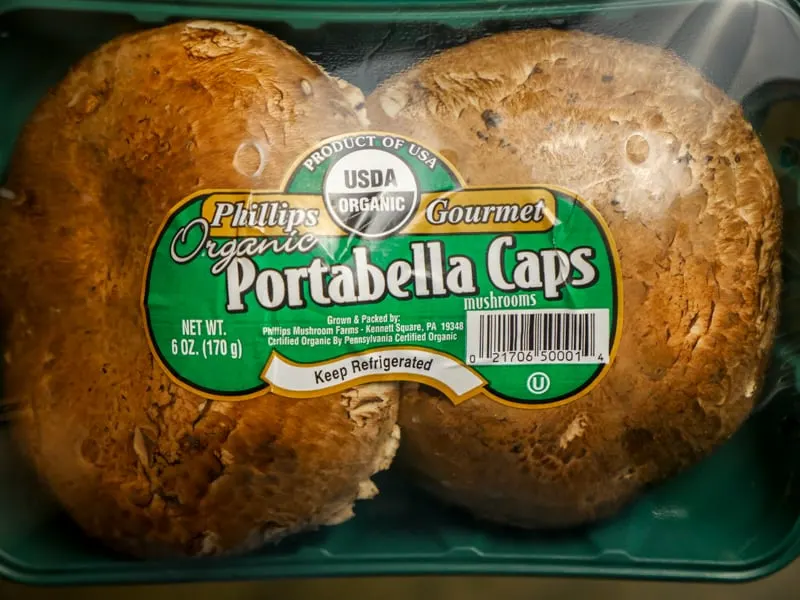 packaged portabello mushrooms