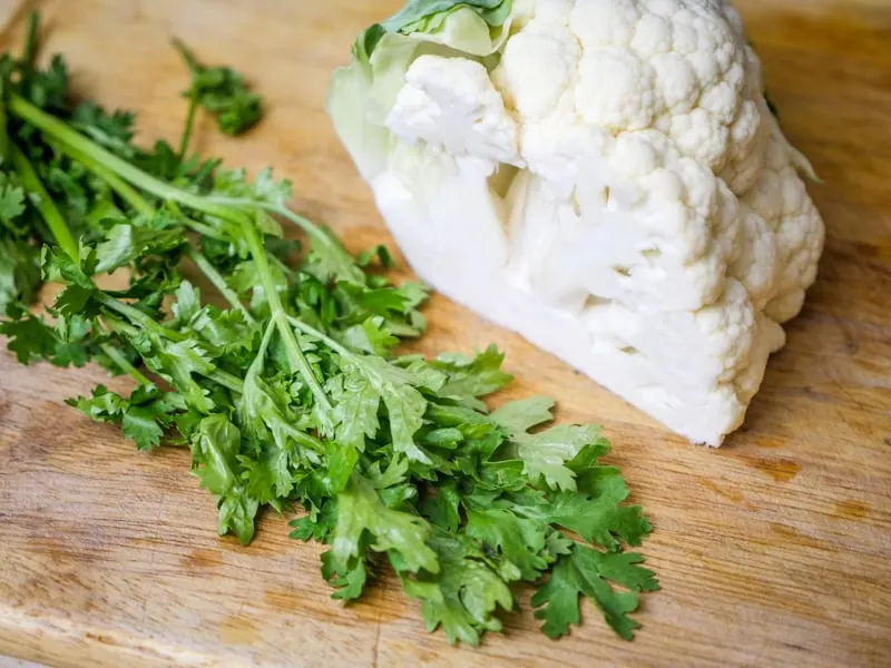 Sun Basket Cilantro and Cauliflower