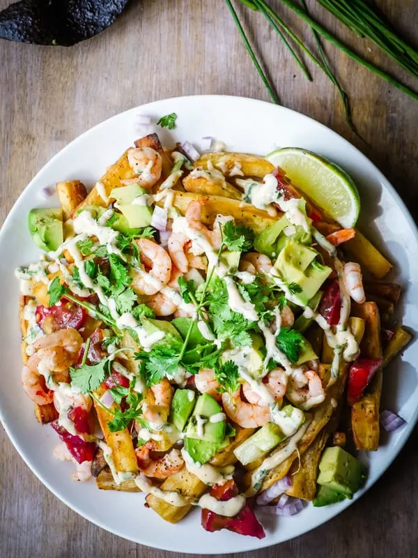Loaded Shrimp Cassava Fries