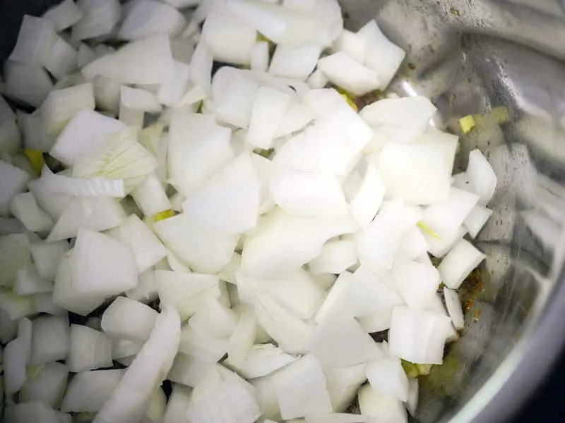 Onions In the pot