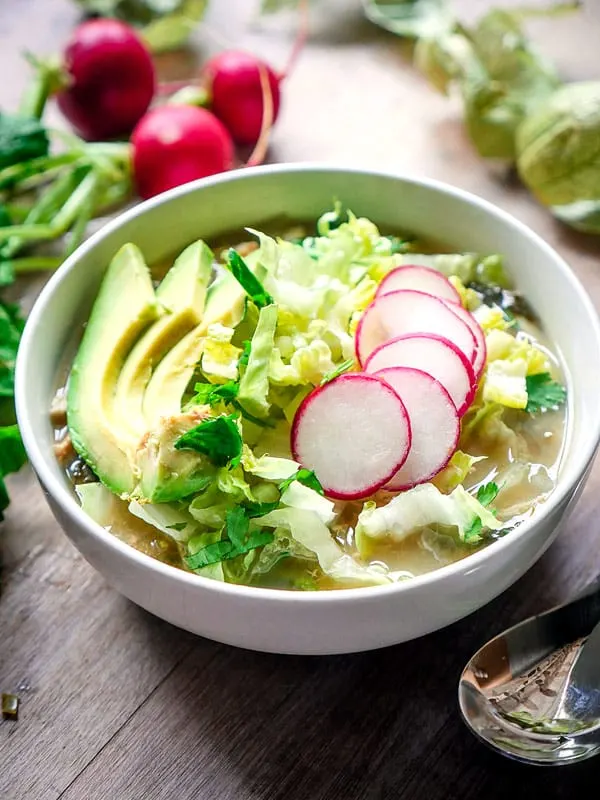 Pressure Cooker Paleo Chicken Pozole Soup