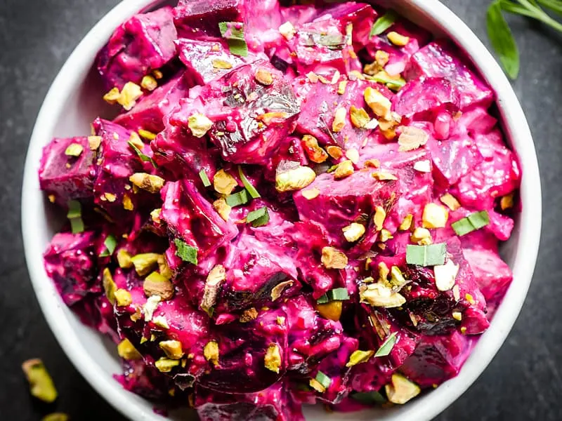 Creamy Beet and Horseradish Salad