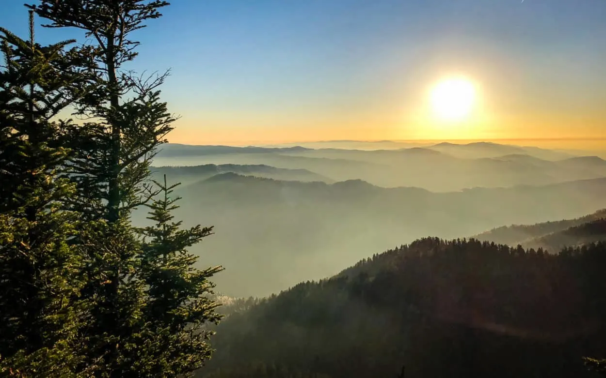 Sunset in the Great Smoky Mountains
