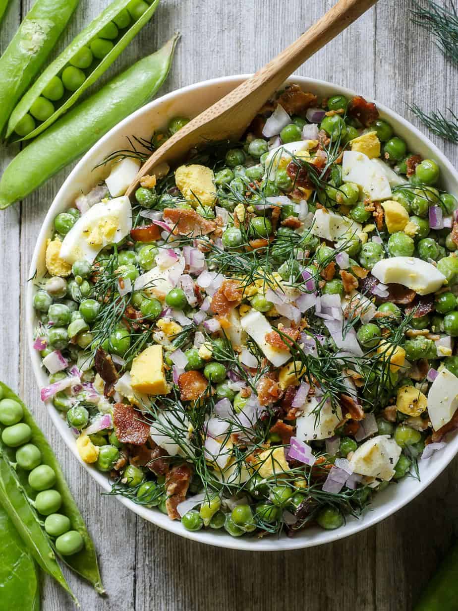 Top 14 pea salad with eggs 3 English Pea Salad (Whole30) - The Sophisticated Caveman